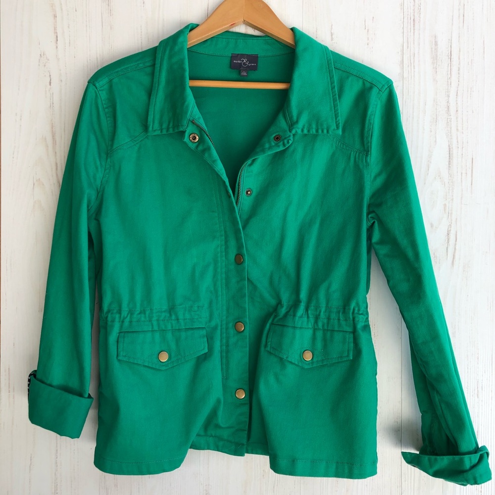 Kelly green field jacket L market & spruce